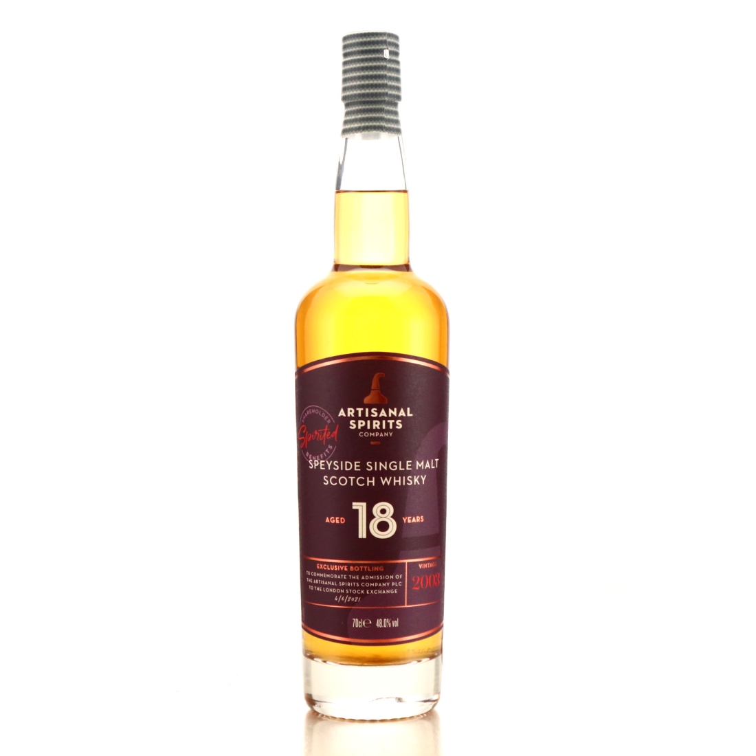 Speyside Single Malt 2003 Artisanal Spirits 18 Year Old / Shareholder Exclusive