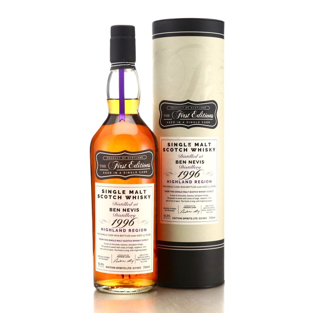 Ben Nevis 1996 First Editions 23 Year Old