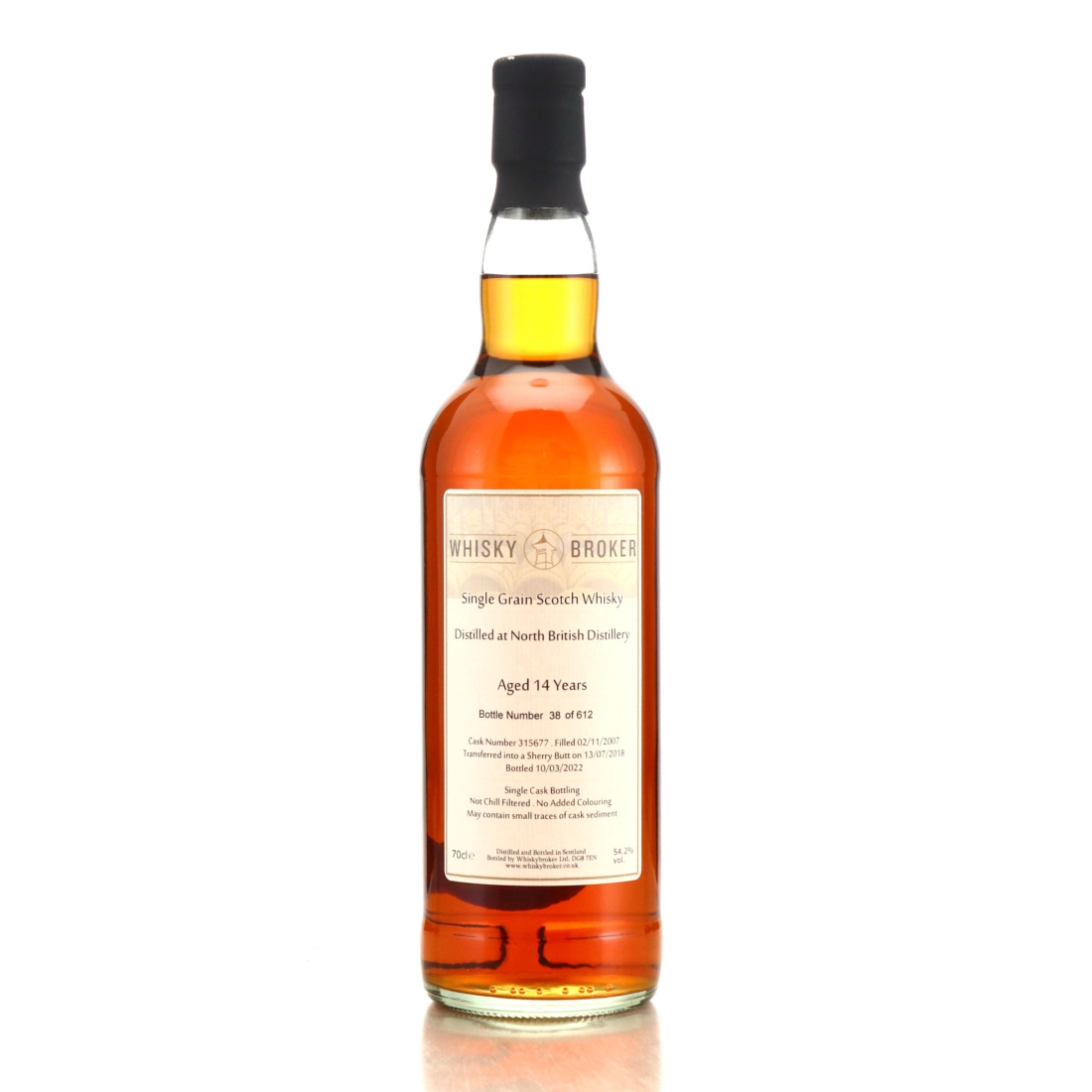 North British 2007 Whisky Broker 14 Year Old