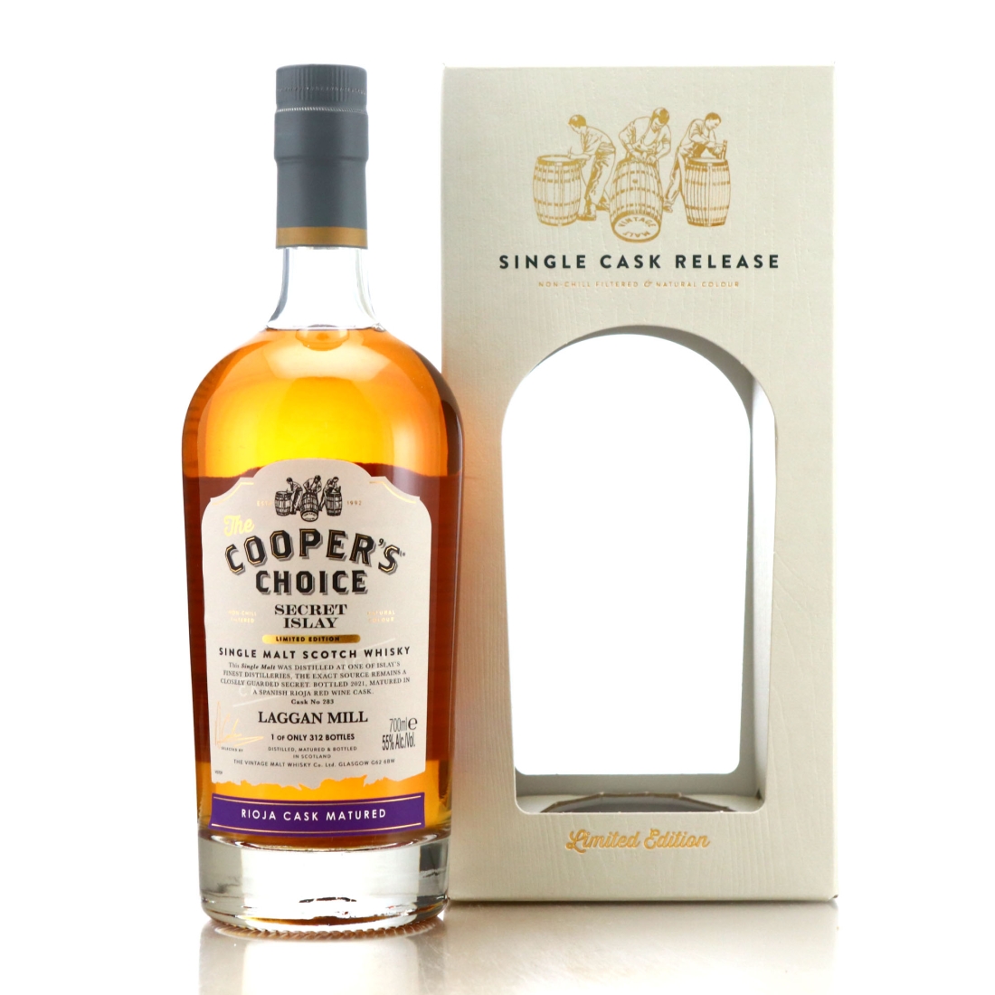 Laggan Mill Cooper's Choice Rioja Cask Islay Single Malt