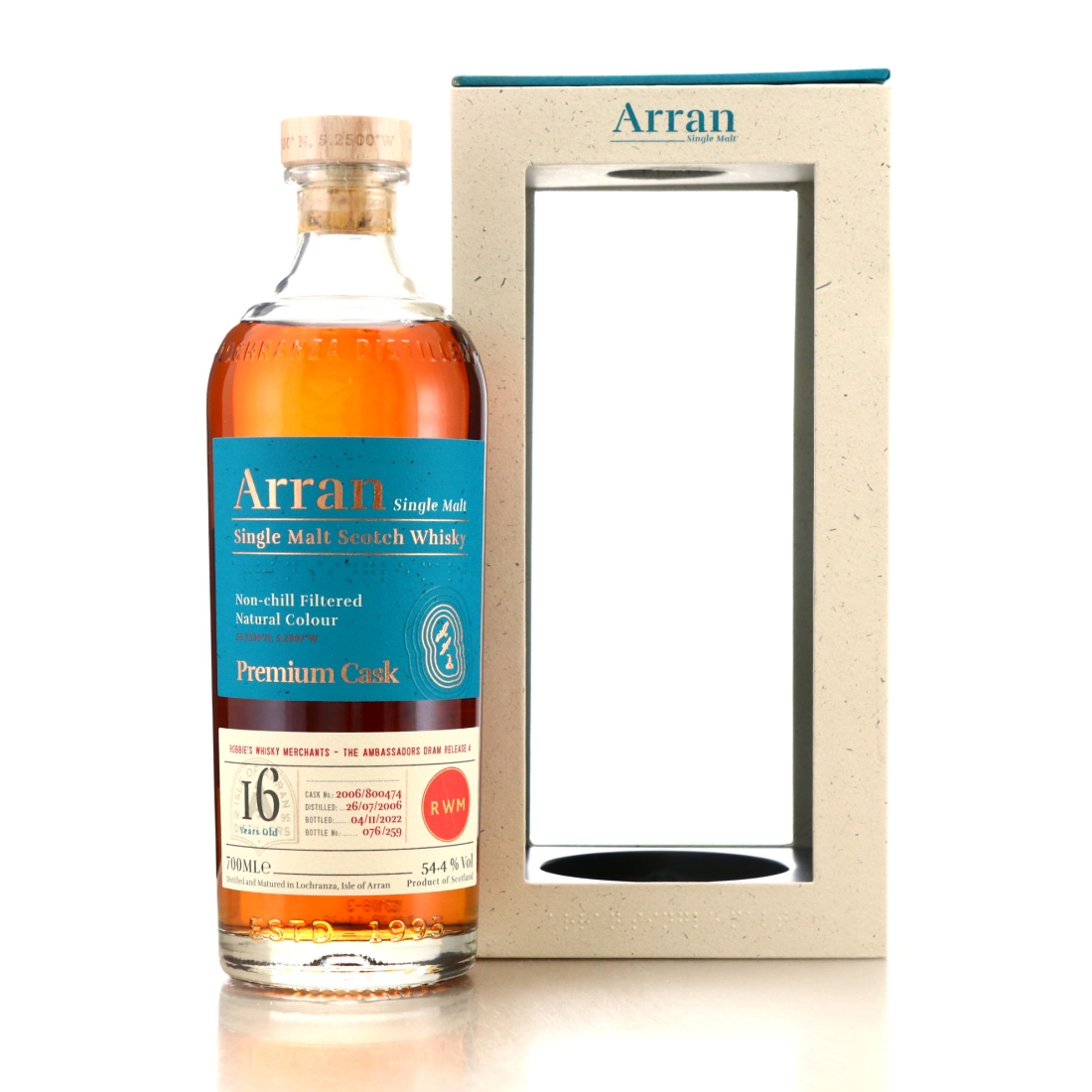 Arran 2006 Single Sherry Cask 16 Year Old #800474 / Ambassadors Dram Release 4
