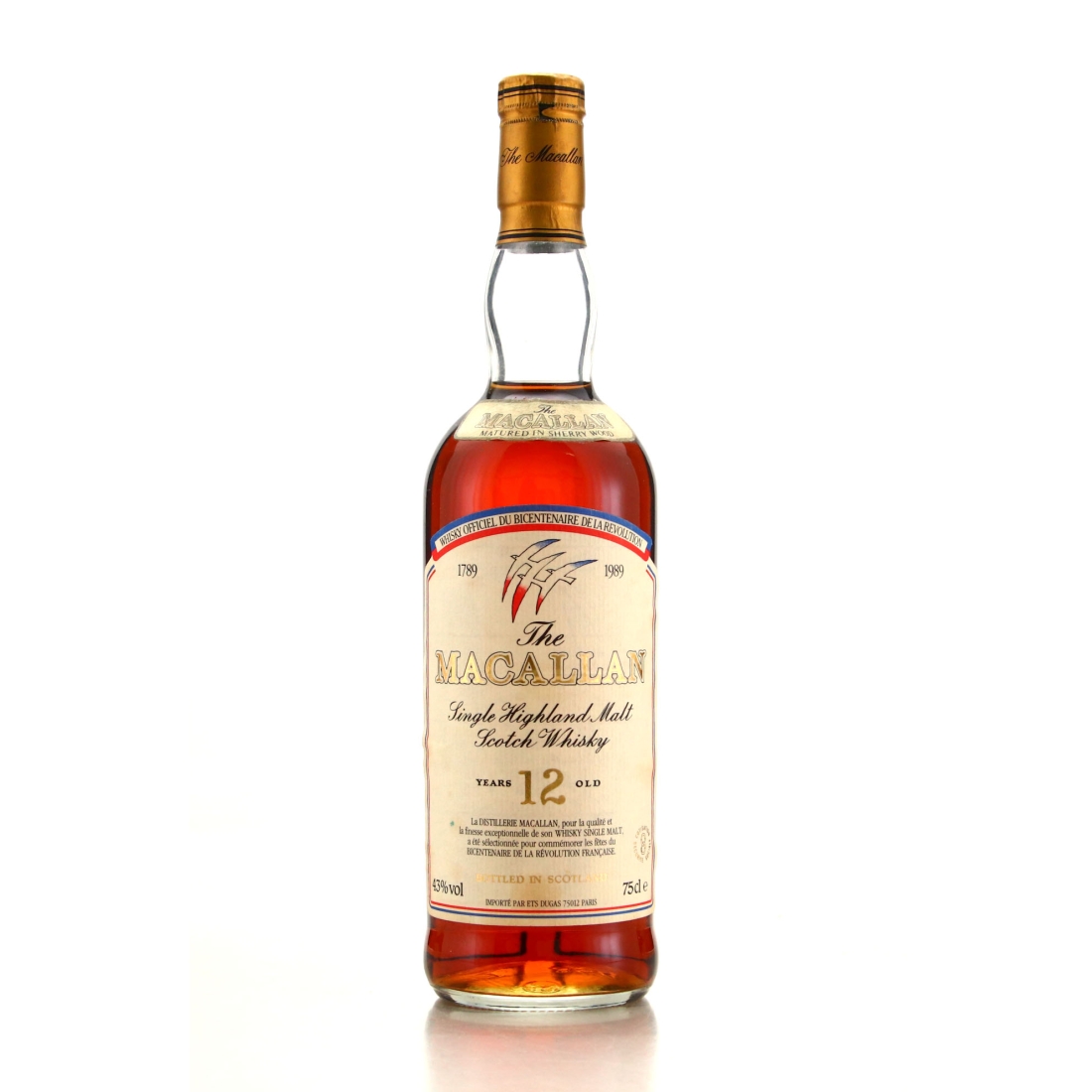 Macallan 12 Year Old Bicentenary of French Revolution 1989