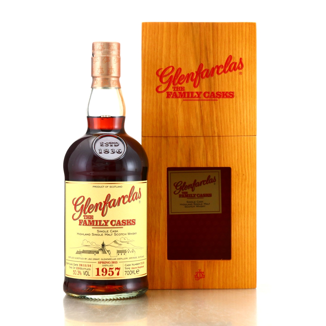 Glenfarclas 1957 Family Cask #2110 / Spring 2015