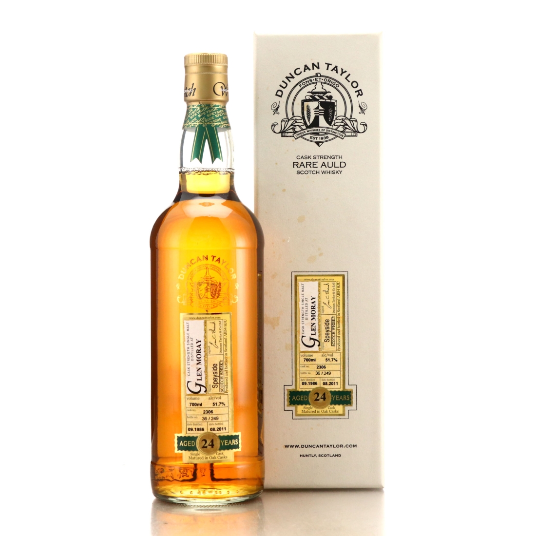 Glen Moray 1986 Duncan Taylor 24 Year Old