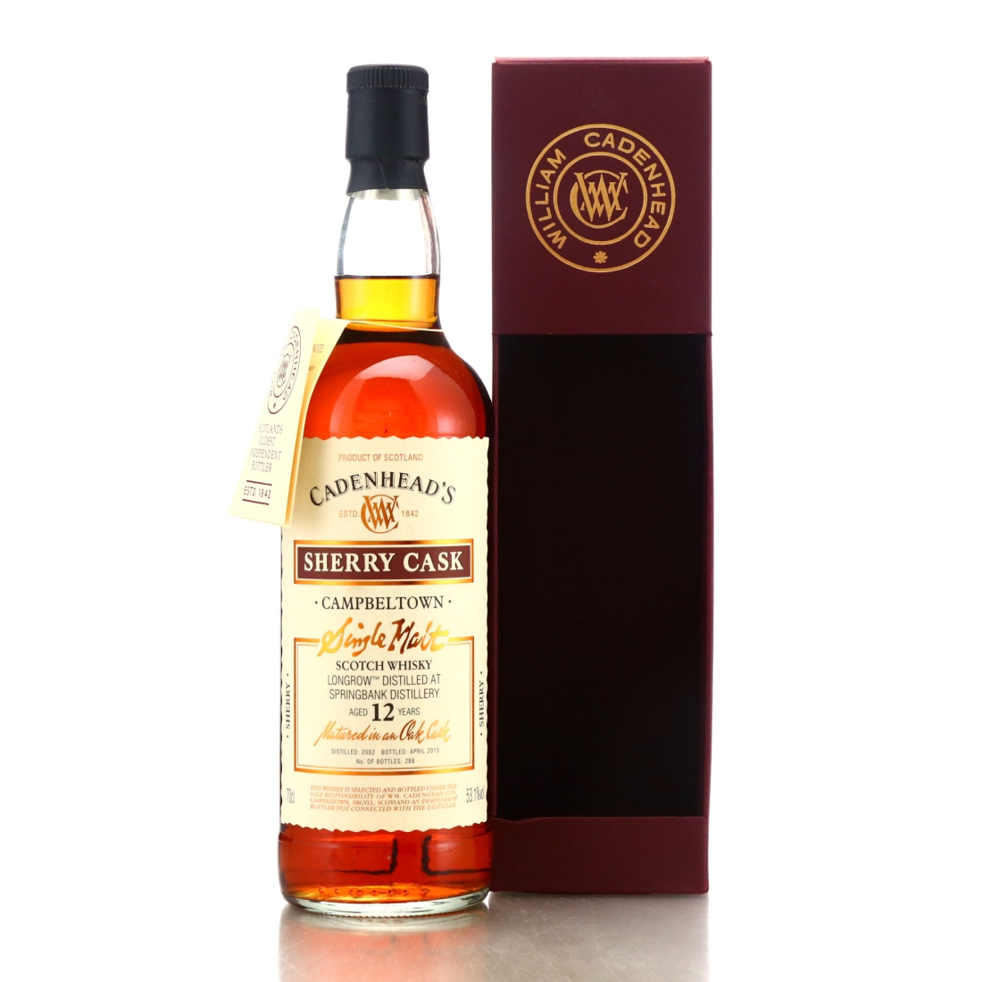 Longrow 2002 Cadenhead's 12 Year Old Sherry Cask