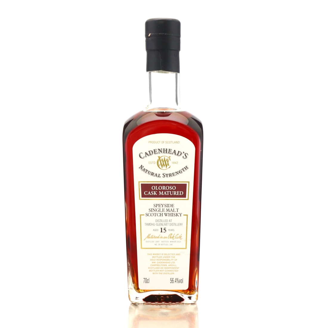 Tamdhu 2007 Cadenhead's 15 Year Old Oloroso Cask