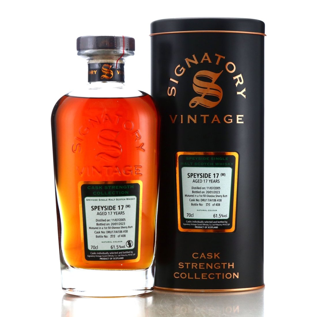 Macallan 'Speyside 17' 2005 Signatory Vintage 17 Year Old Cask Strength #38