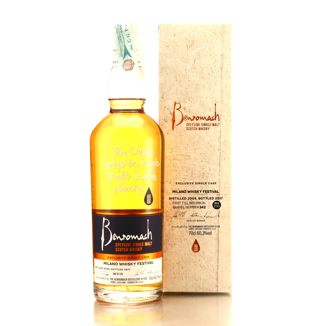 Benromach 2008 Single Bourbon Cask #342 / Milano Whisky Festival
