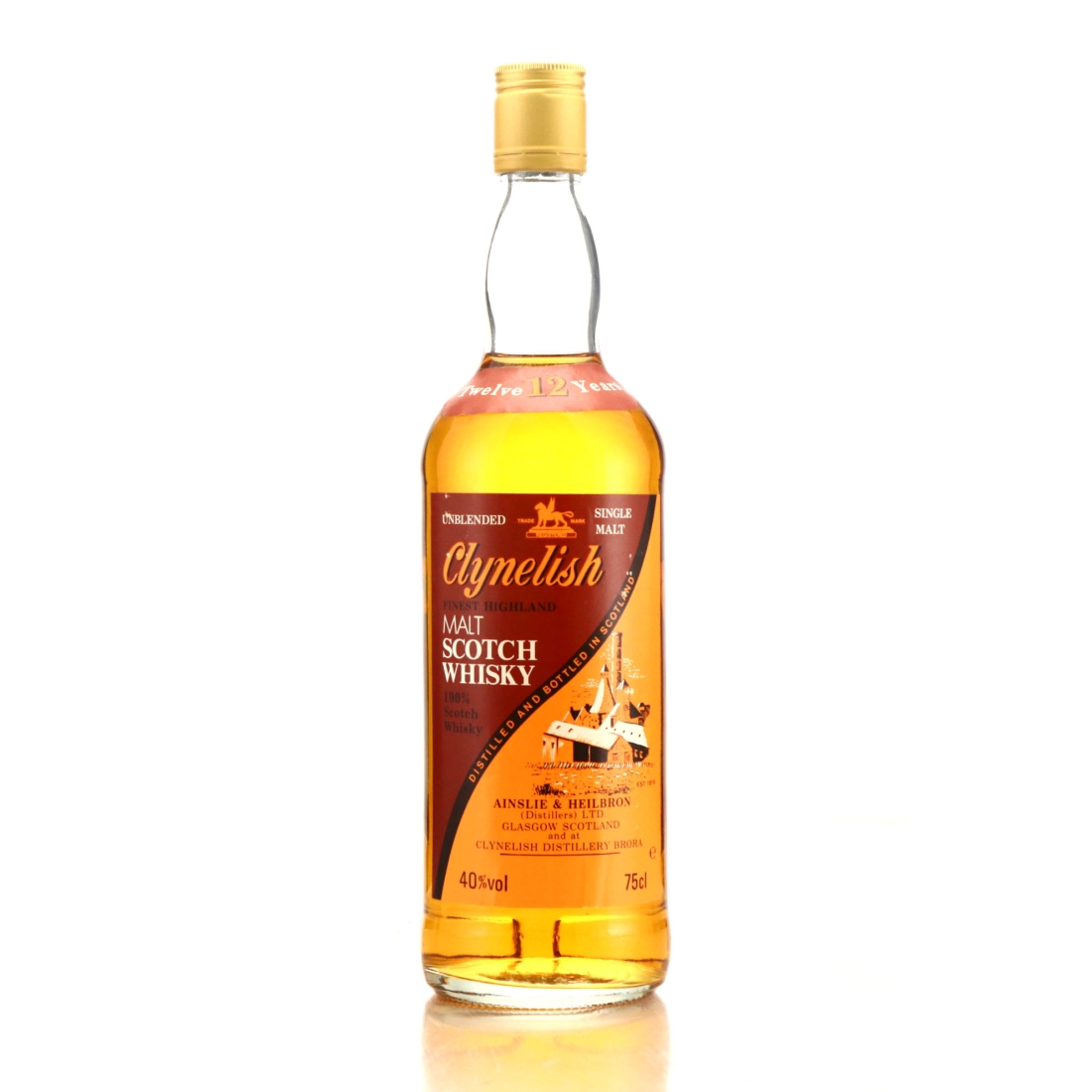 Clynelish 12 Year Old Ainslie and Heilbron early 1980s