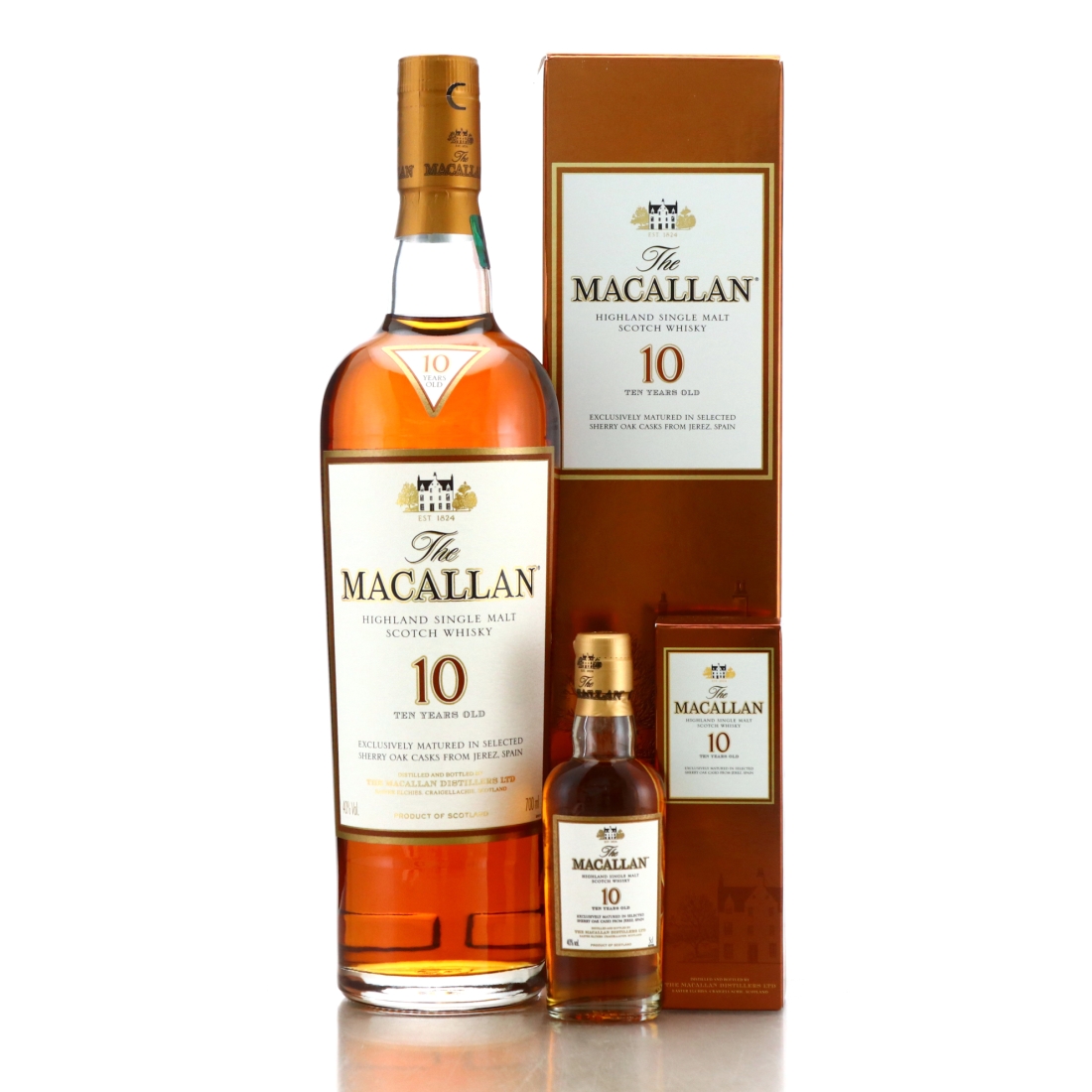 Macallan 10 Year Old / includes Miniature