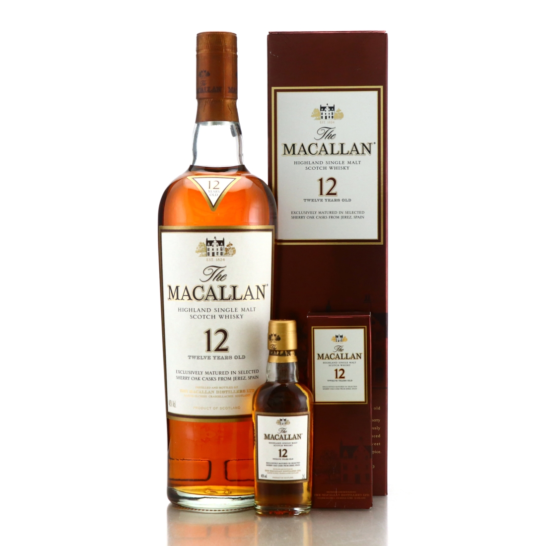 Macallan 12 Year Old pre-2018 / includes Miniature