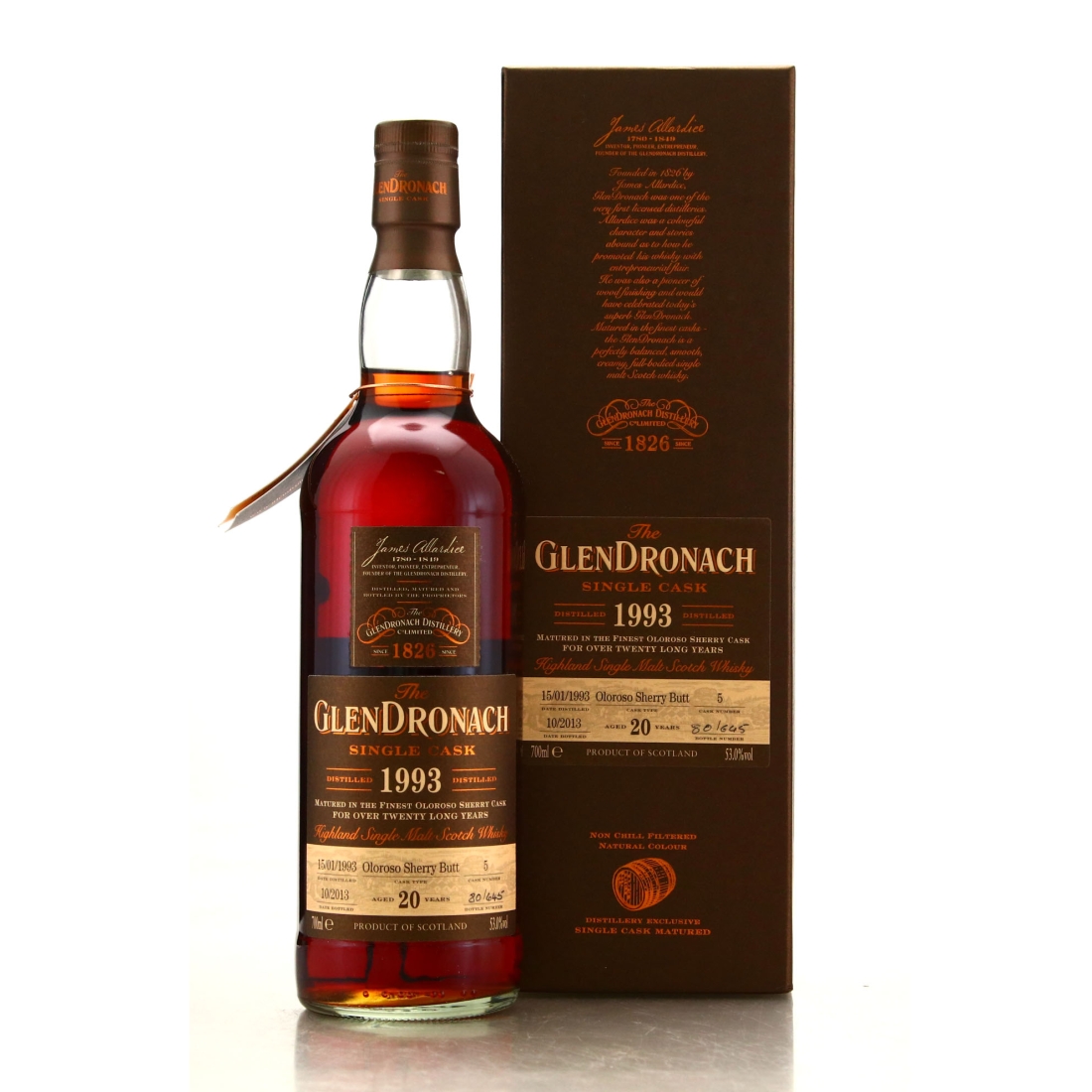 Glendronach 1993 Single Oloroso Cask 20 Year Old #5 / Batch 9