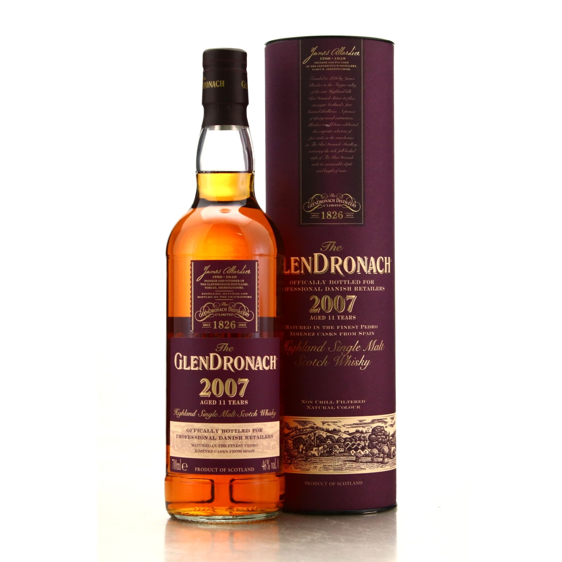 Glendronach 2007 Sherry Cask 11 Year Old / Danish Retailers