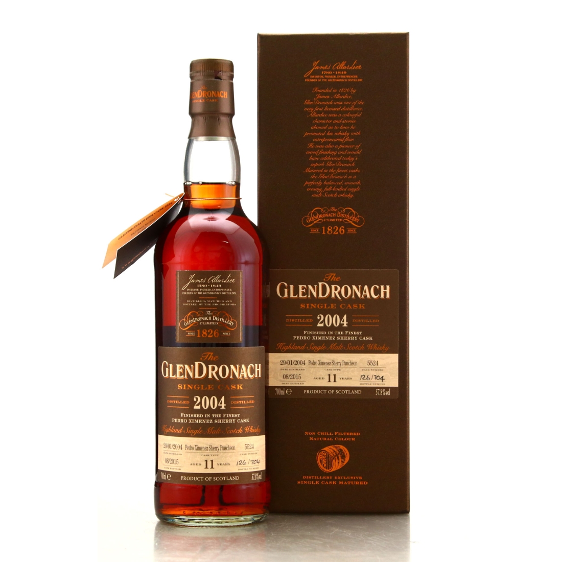 Glendronach 2004 Single PX Cask 11 Year Old #5524 / Batch 12