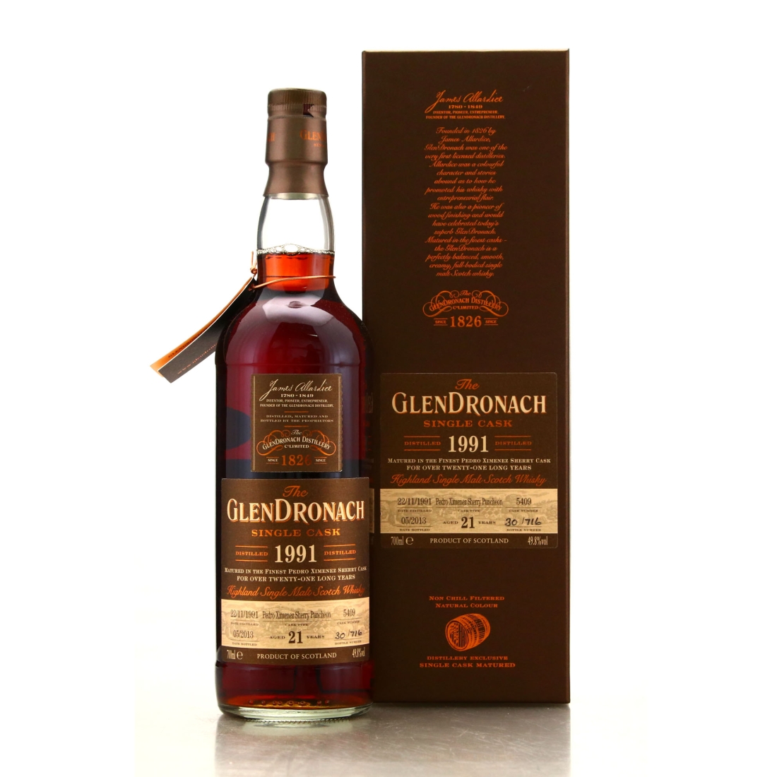 Glendronach 1991 Single PX Cask 21 Year Old #5409 / Batch 8