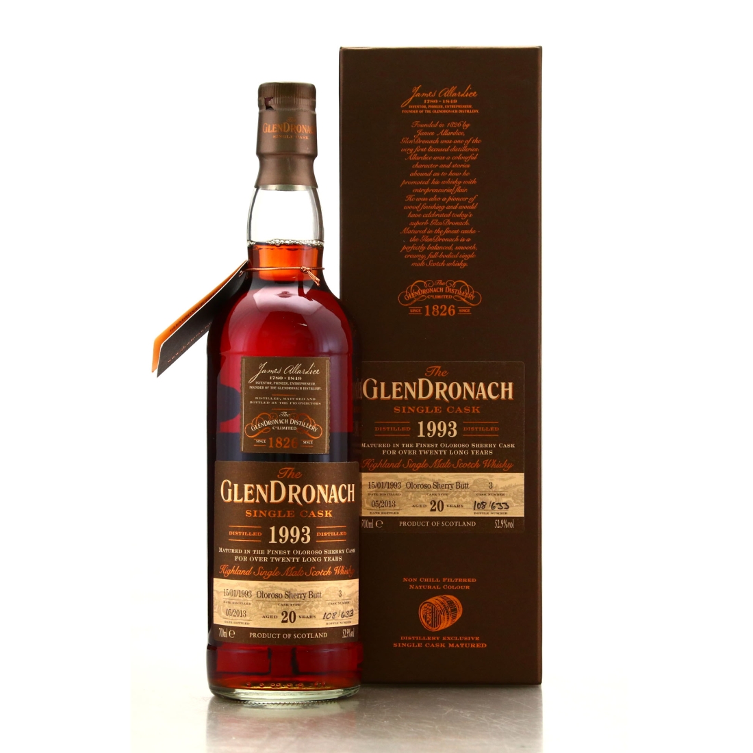 Glendronach 1993 Single Oloroso Cask 20 Year Old #3 / Batch 8