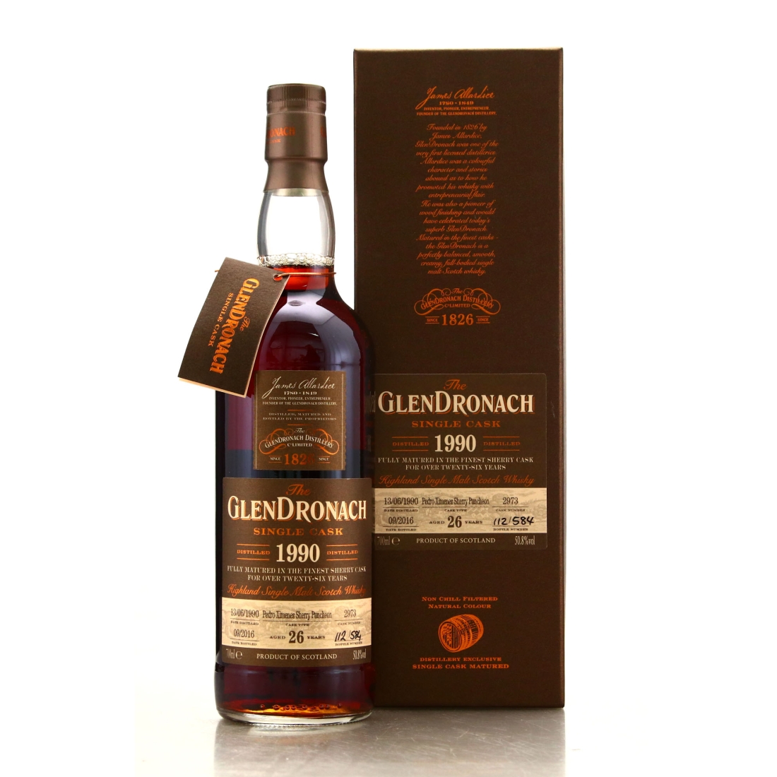 Glendronach 1990 Single PX Cask 26 Year Old #2973 / Batch 14