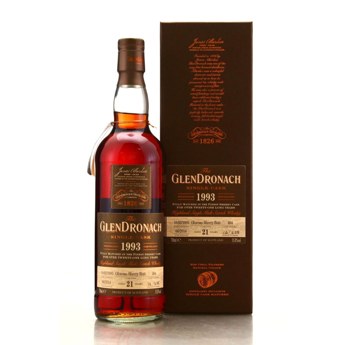 Glendronach 1993 Single Oloroso Cask 21 Year Old #494 / Batch 10