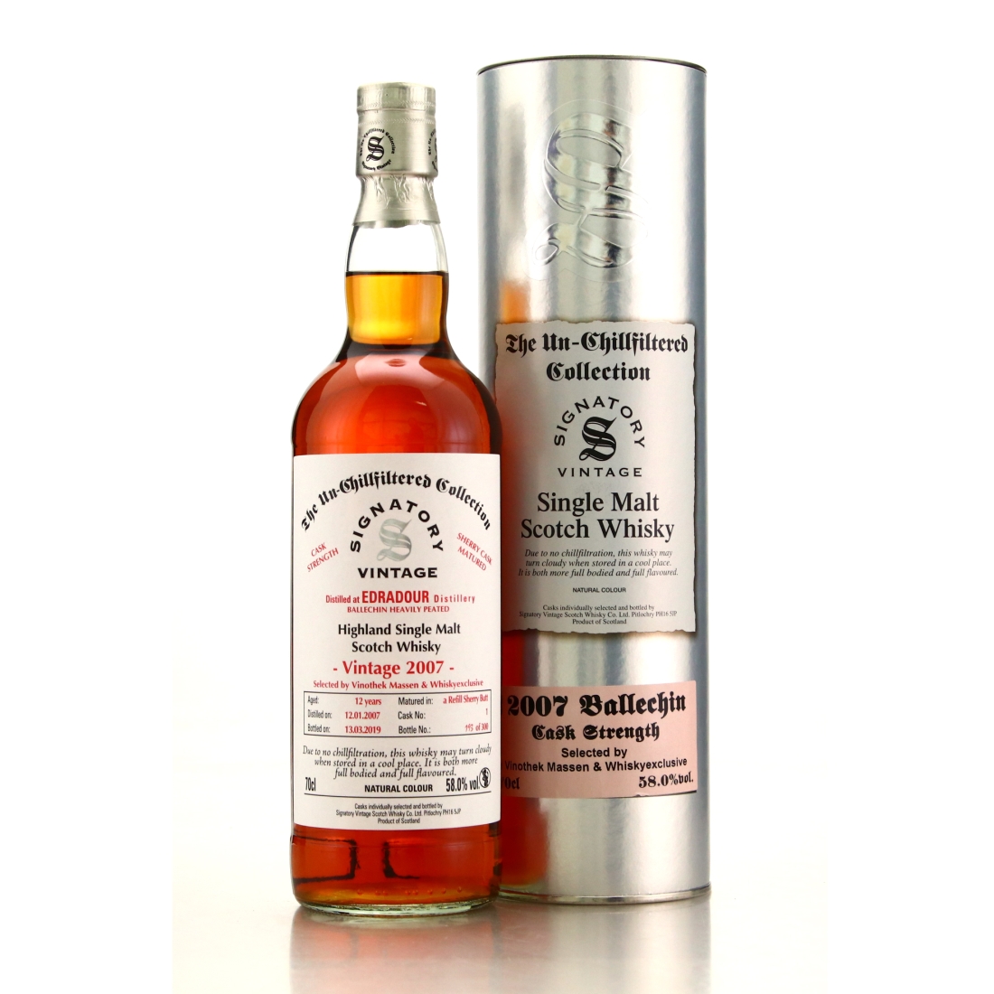 Ballechin 2007 Signatory Vintage 12 Year Old / Vinothek Massen & Whiskyexclusive