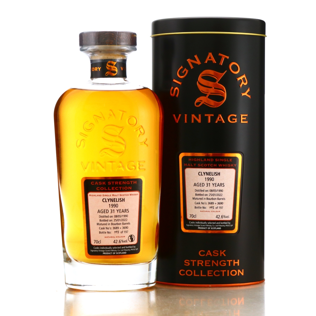 Clynelish 1990 Signatory Vintage 31 Year Old Cask Strength