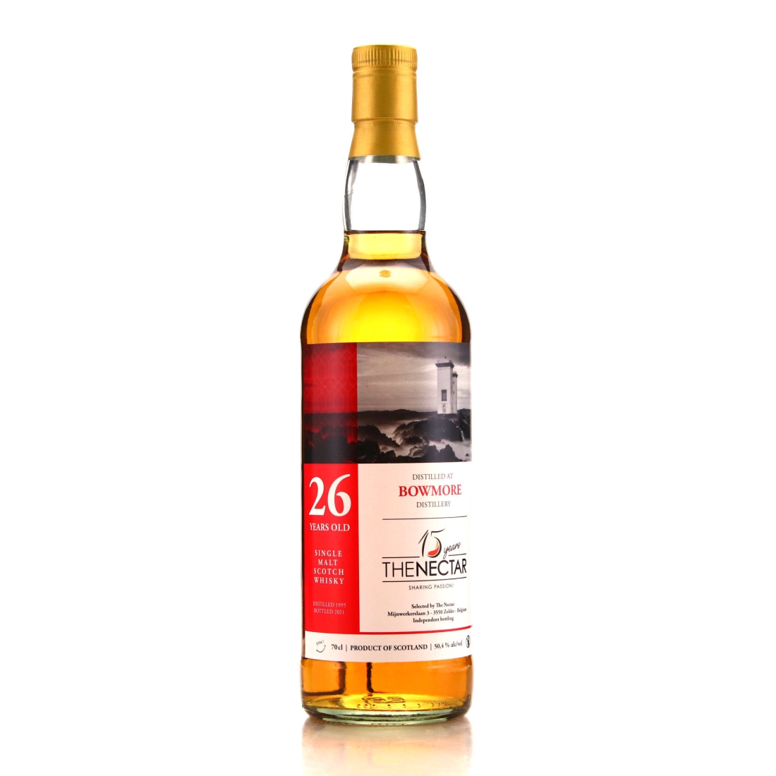 Bowmore 1995 The Nectar 26 Year Old / 15th Anniversary