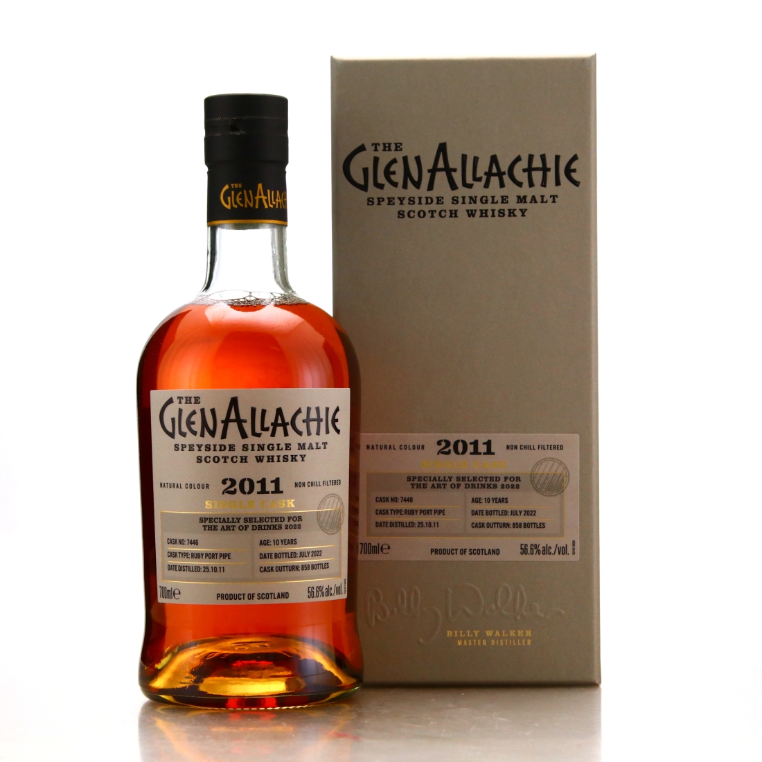Glenallachie 2011 Single Port Cask 10 Year Old #7446 / The Art Of Drinks 2022
