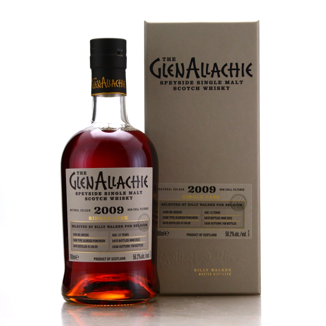 Glenallachie 2009 Single Oloroso Cask 12 Year Old #800206 / Belgium