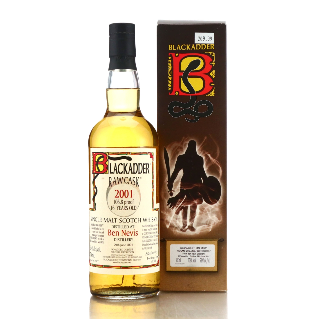 Ben Nevis 2001 Blackadder 16 Year Old Raw Cask 75cl / US Import