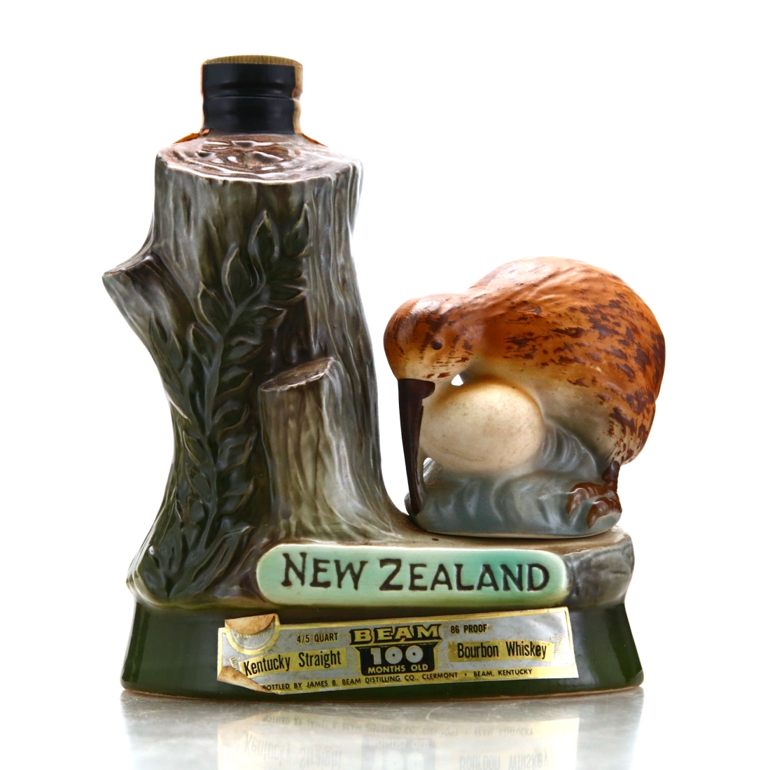 Jim Beam 100 Months Old New Zealand Decanter 1970s