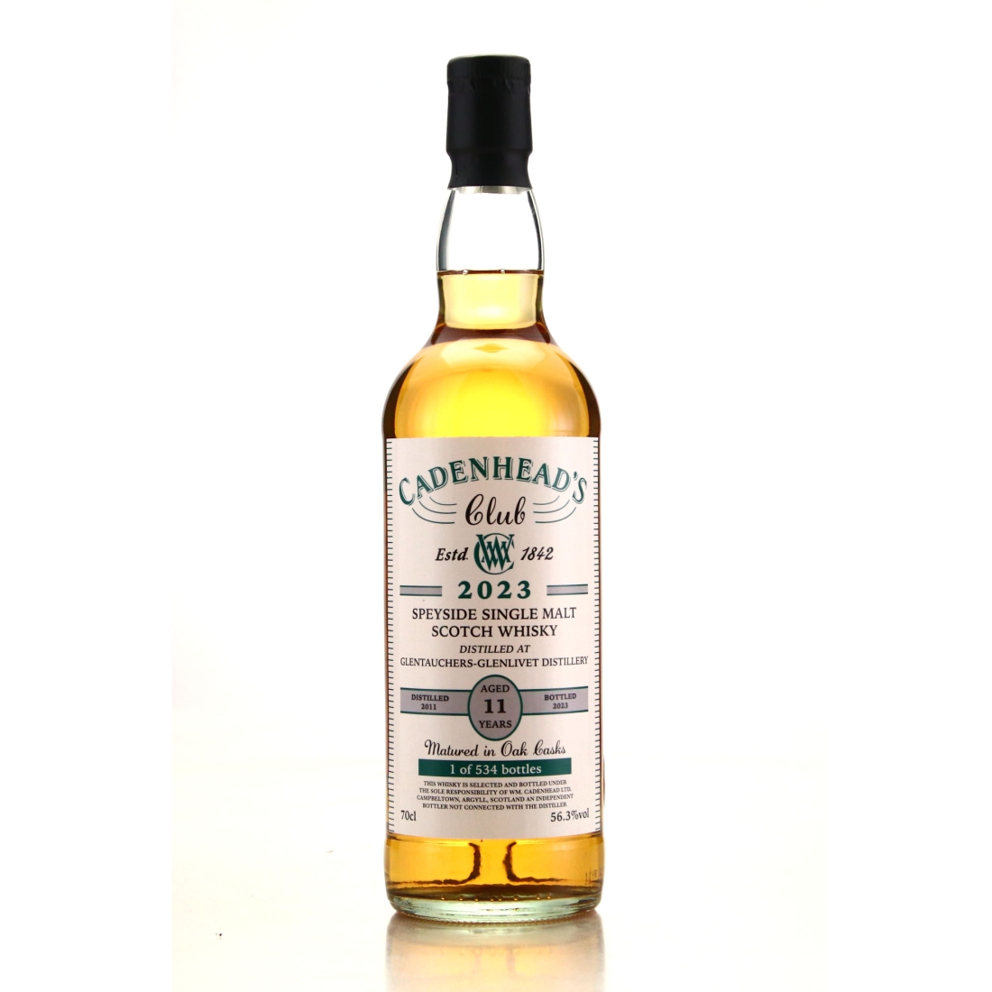 Glentauchers 2011 Cadenhead's Club 11 Year Old