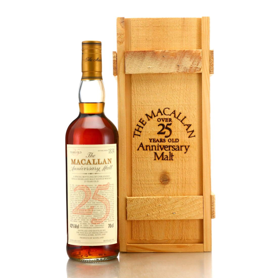 Macallan 1971 Anniversary Malt 25 Year Old