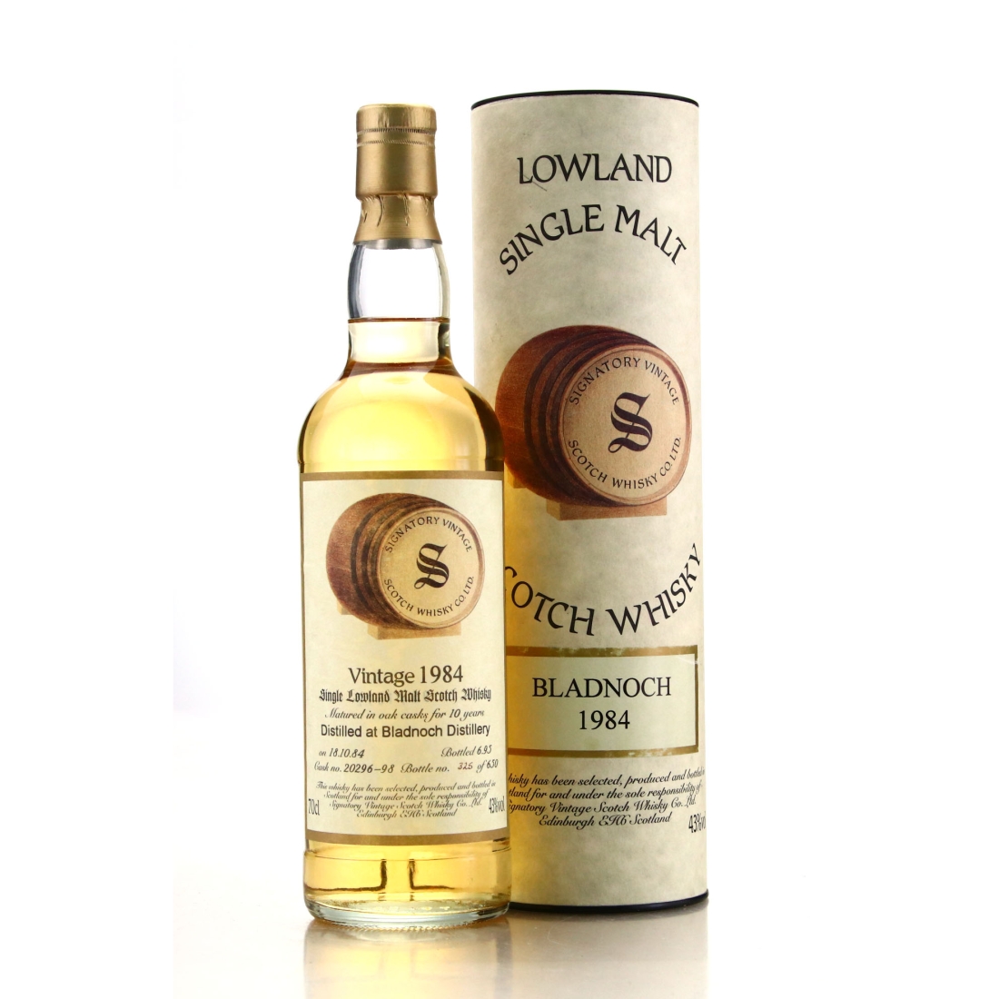 Bladnoch 1984 Signatory Vintage 10 Year Old