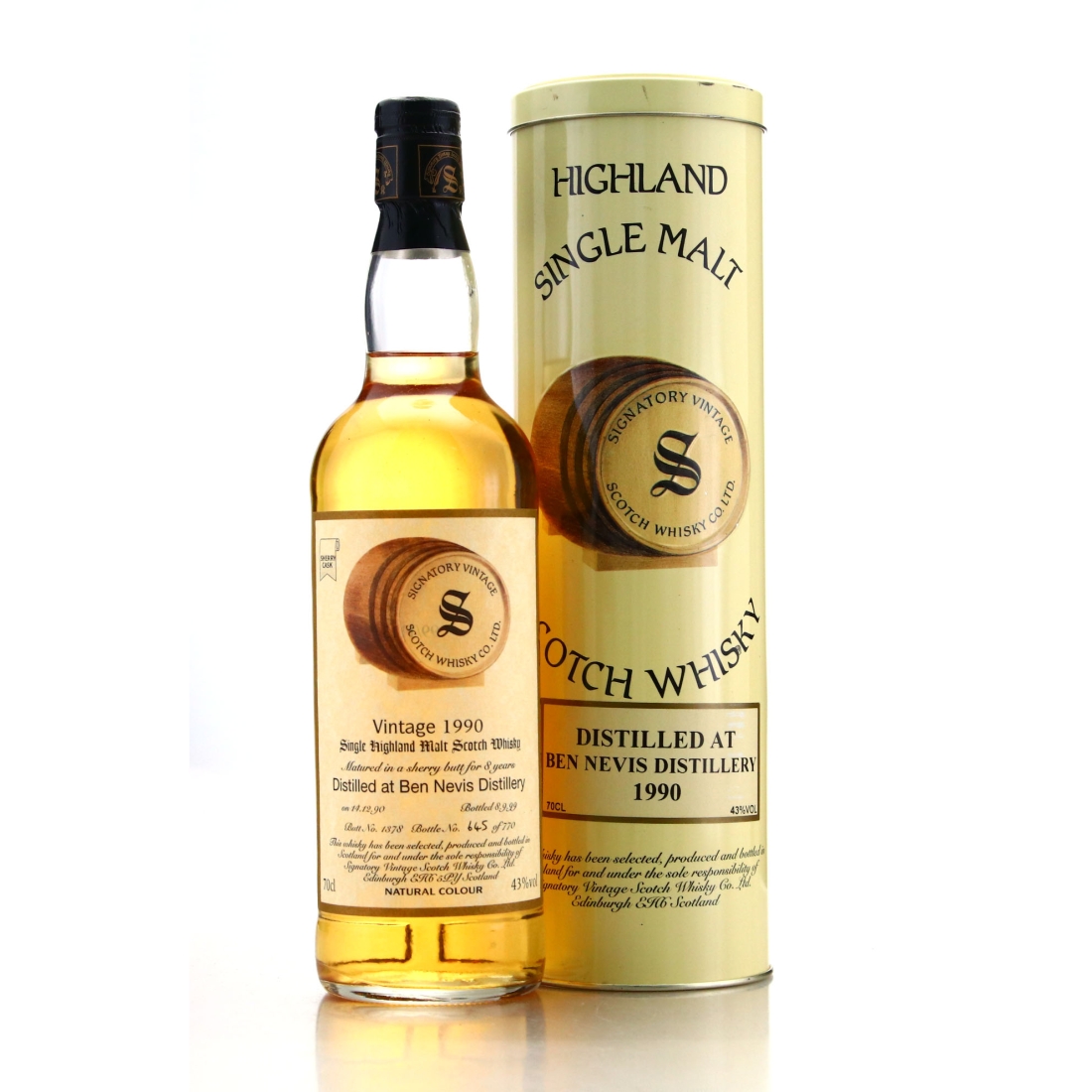 Ben Nevis 1990 Signatory Vintage 8 Year Old