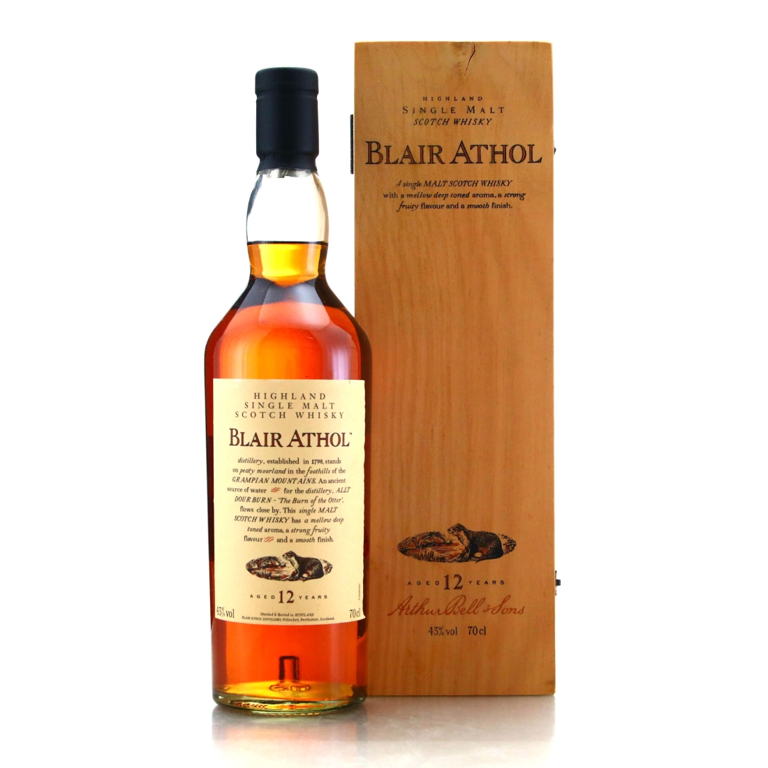 Blair Athol 12 Year Old Flora and Fauna / Wooden Box