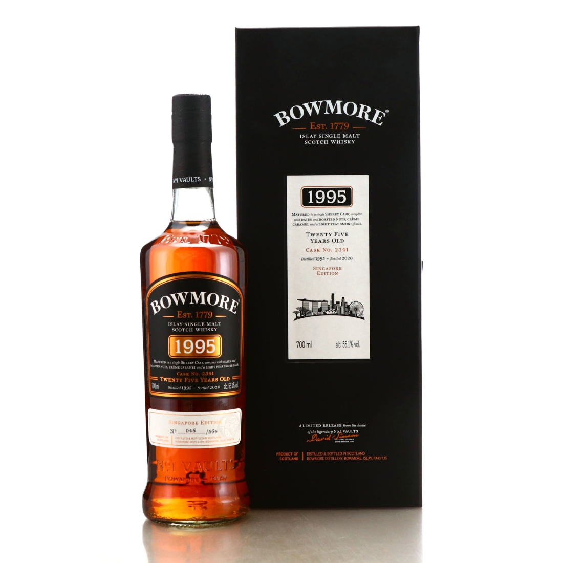 Bowmore 1995 Single Sherry Cask 25 Year Old #2341 / Singapore Edition