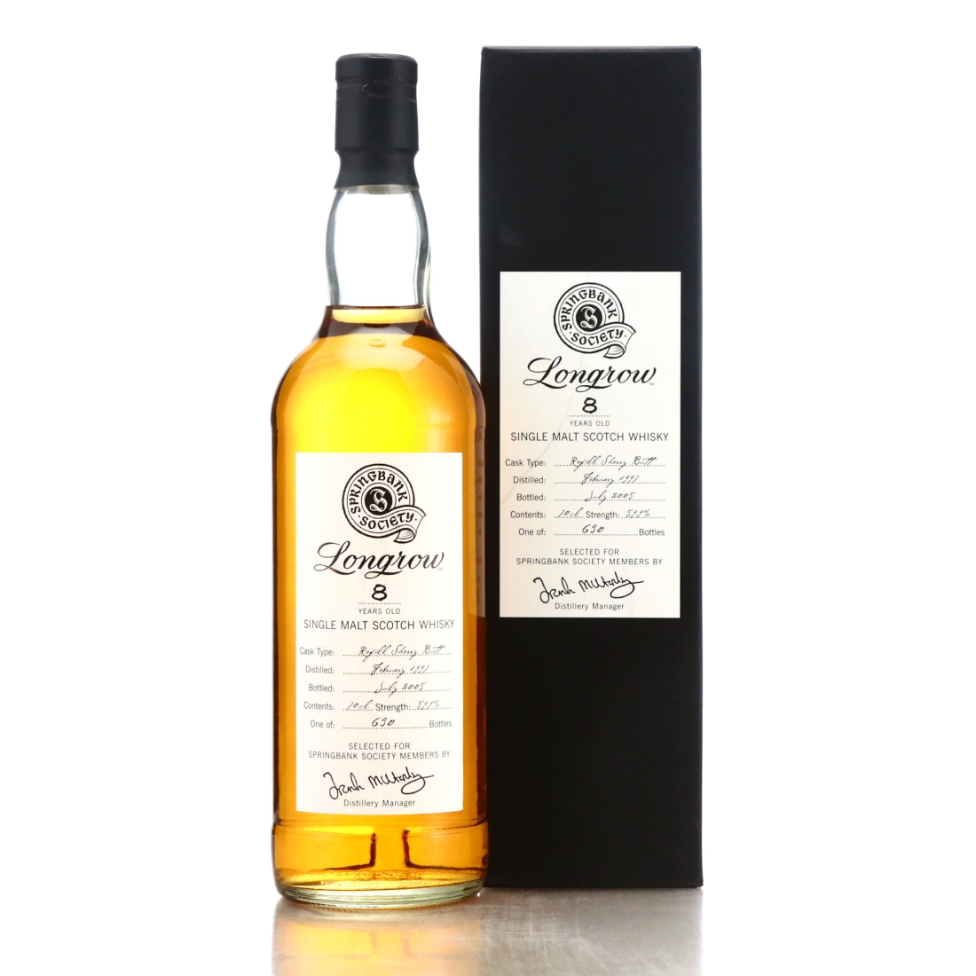Longrow 1997 Springbank Society 8 Year Old / Refill Sherry Butt