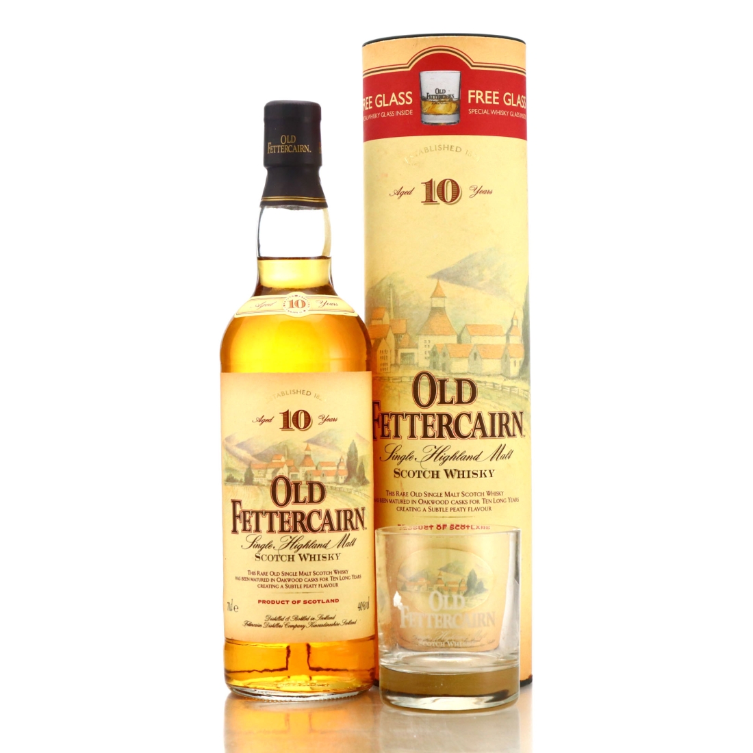 Old Fettercairn 10 Year Old / Includes Branded Tumbler