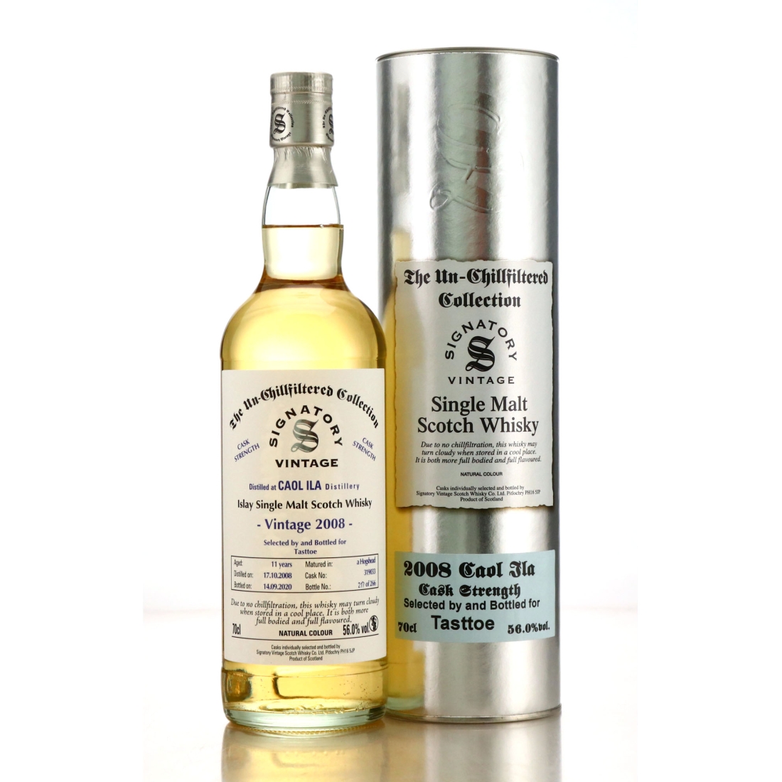 Caol Ila 2008 Signatory Vintage 11 Year Old Cask Strength / Tasttoe