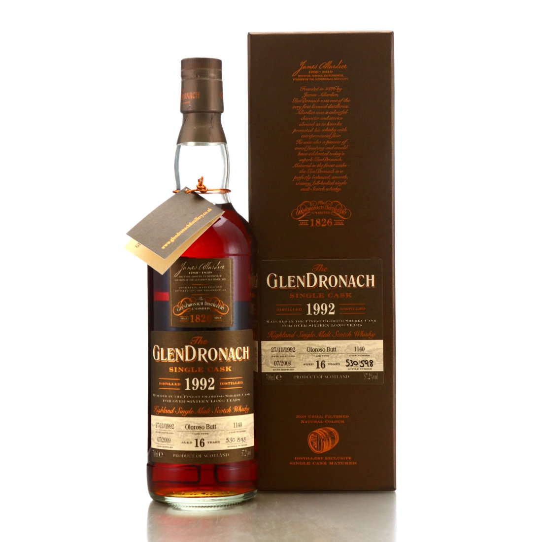 Glendronach 1992 Single Oloroso Cask 16 Year Old #1140 / Batch 1