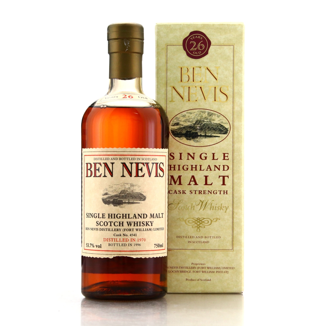 Ben Nevis 1970 Single Cask 26 Year Old #4541
