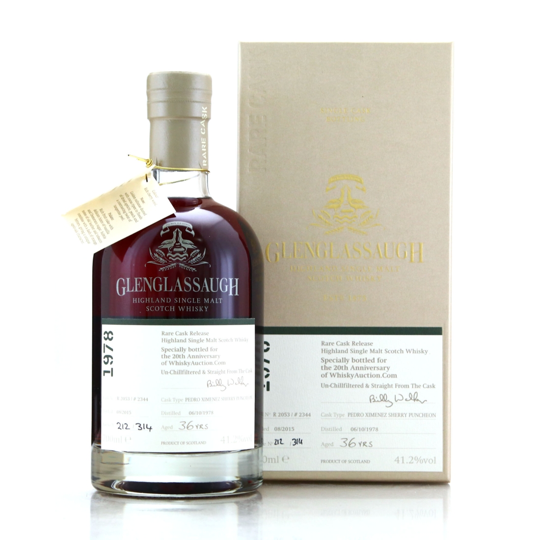 Glenglassaugh 1978 Single PX Cask 36 Year Old #2344
