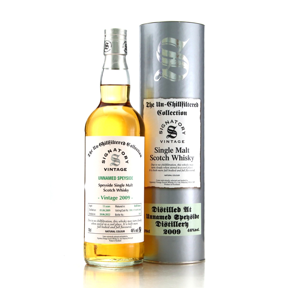 Speyside Single Malt 2009 Signatory Vintage 13 Year Old #44