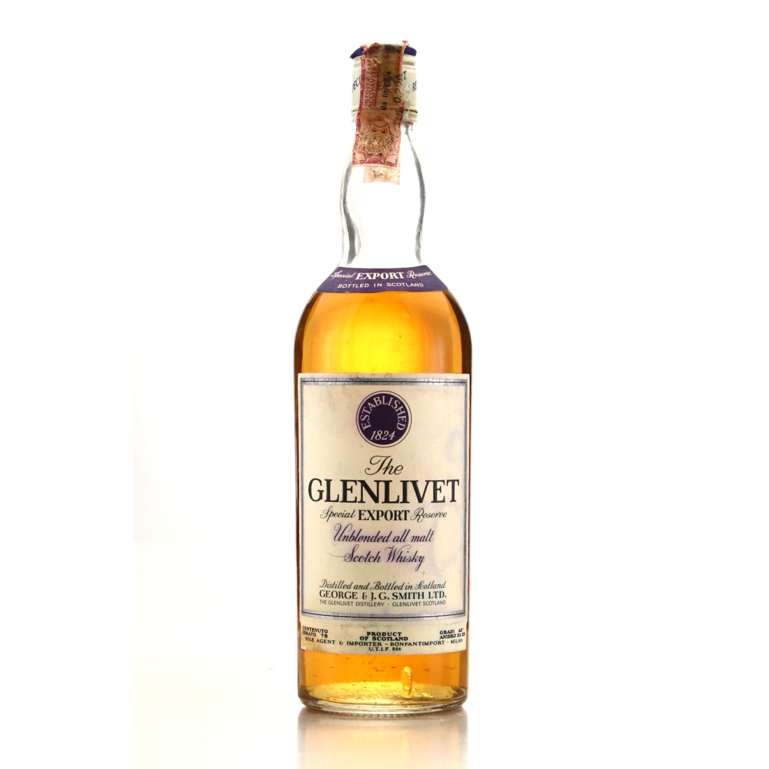 Glenlivet Special Export Reserve 1970s / Bonfanti Import