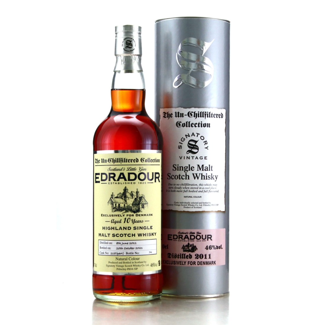 Edradour 2011 Single Cask 10 Year Old #218
