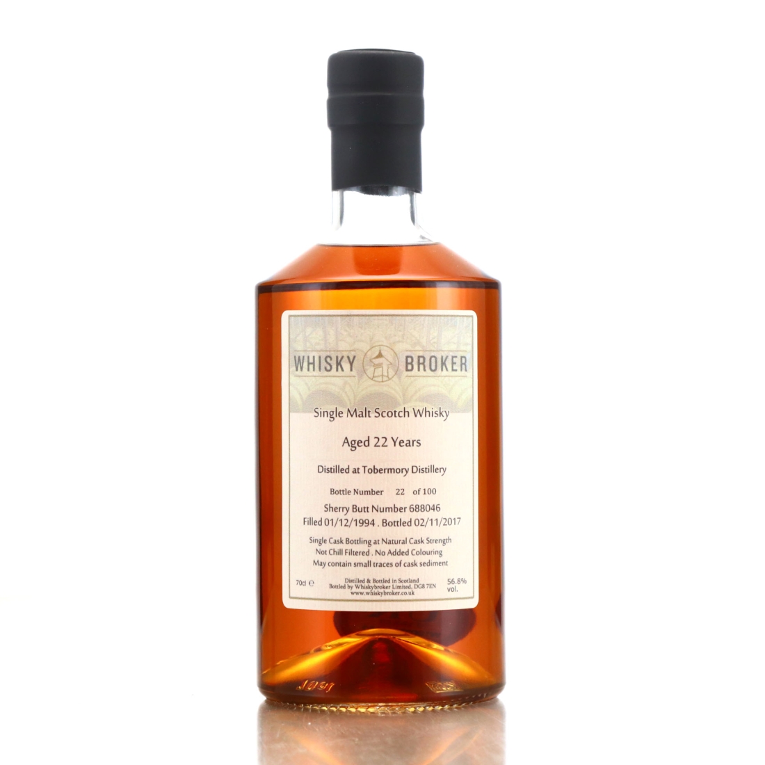 Tobermory 1994 Whisky Broker 22 Year Old