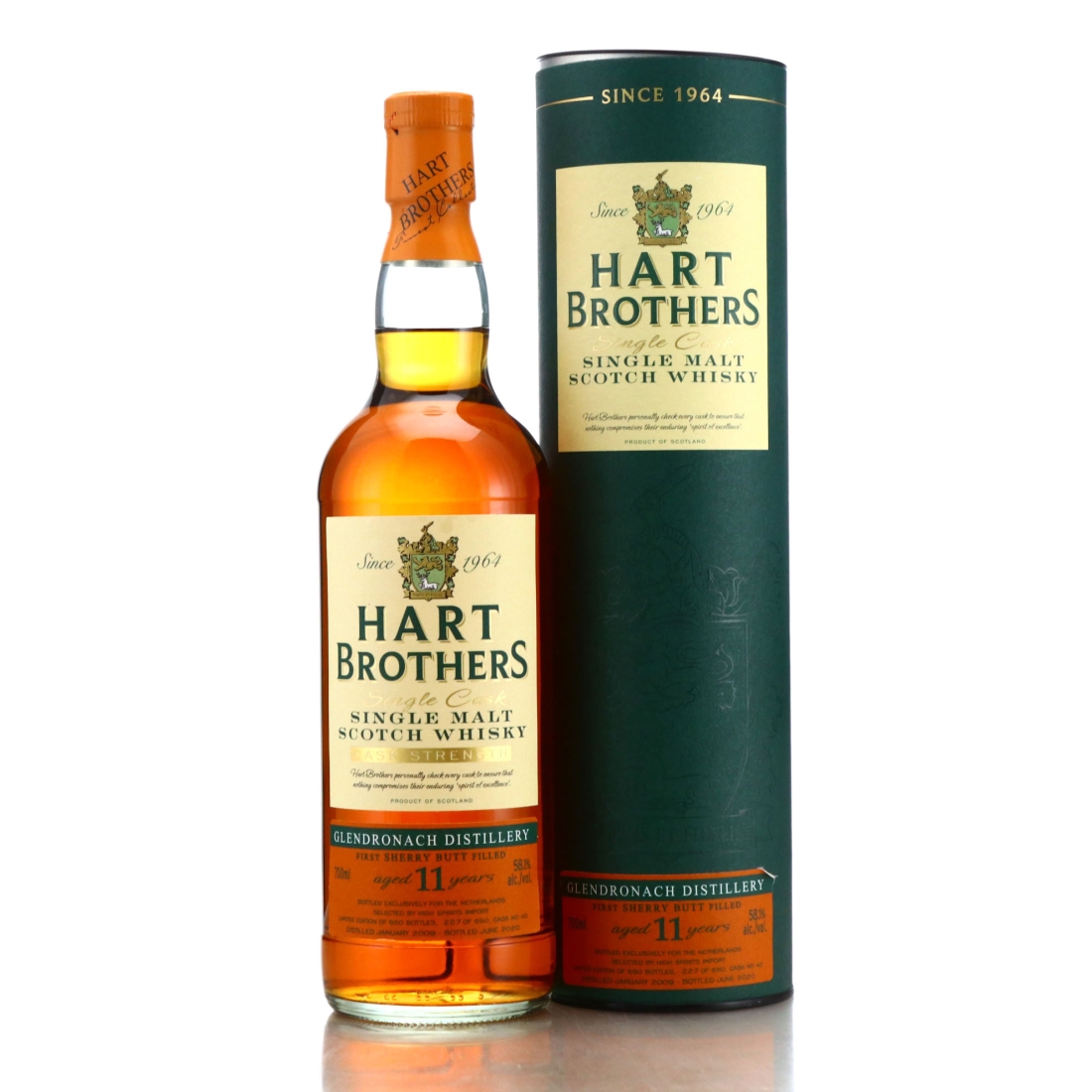 Glendronach 2009 Hart Brothers 11 Year Old Cask Strength / High Spirits NL