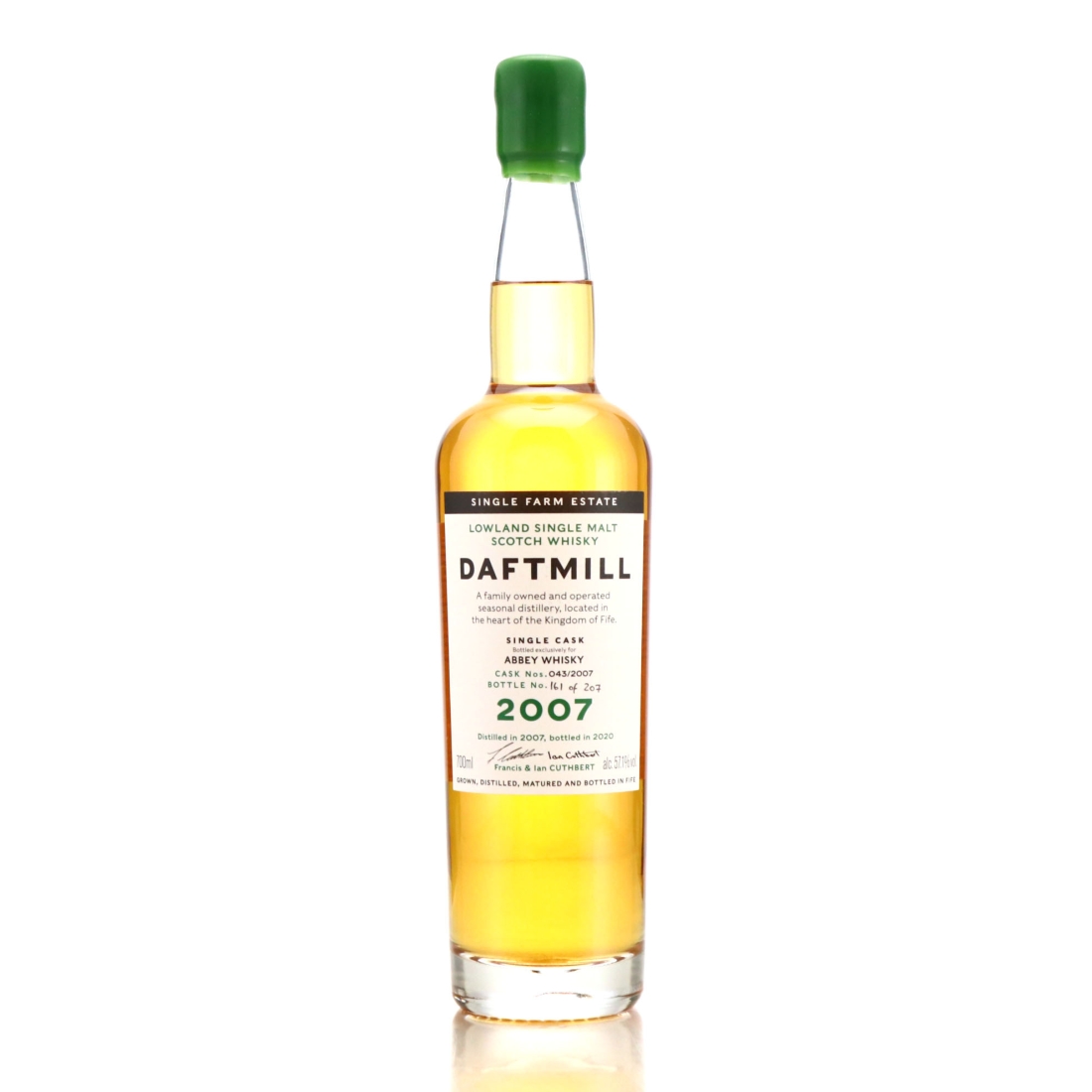 Daftmill 2007 Single Bourbon Cask #43 / Abbey Whisky