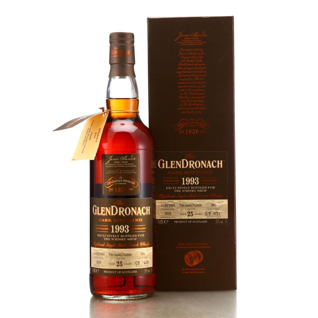 Glendronach 1993 Single PX Cask 25 Year Old #395 / TWS - Signed by Rachel Barrie