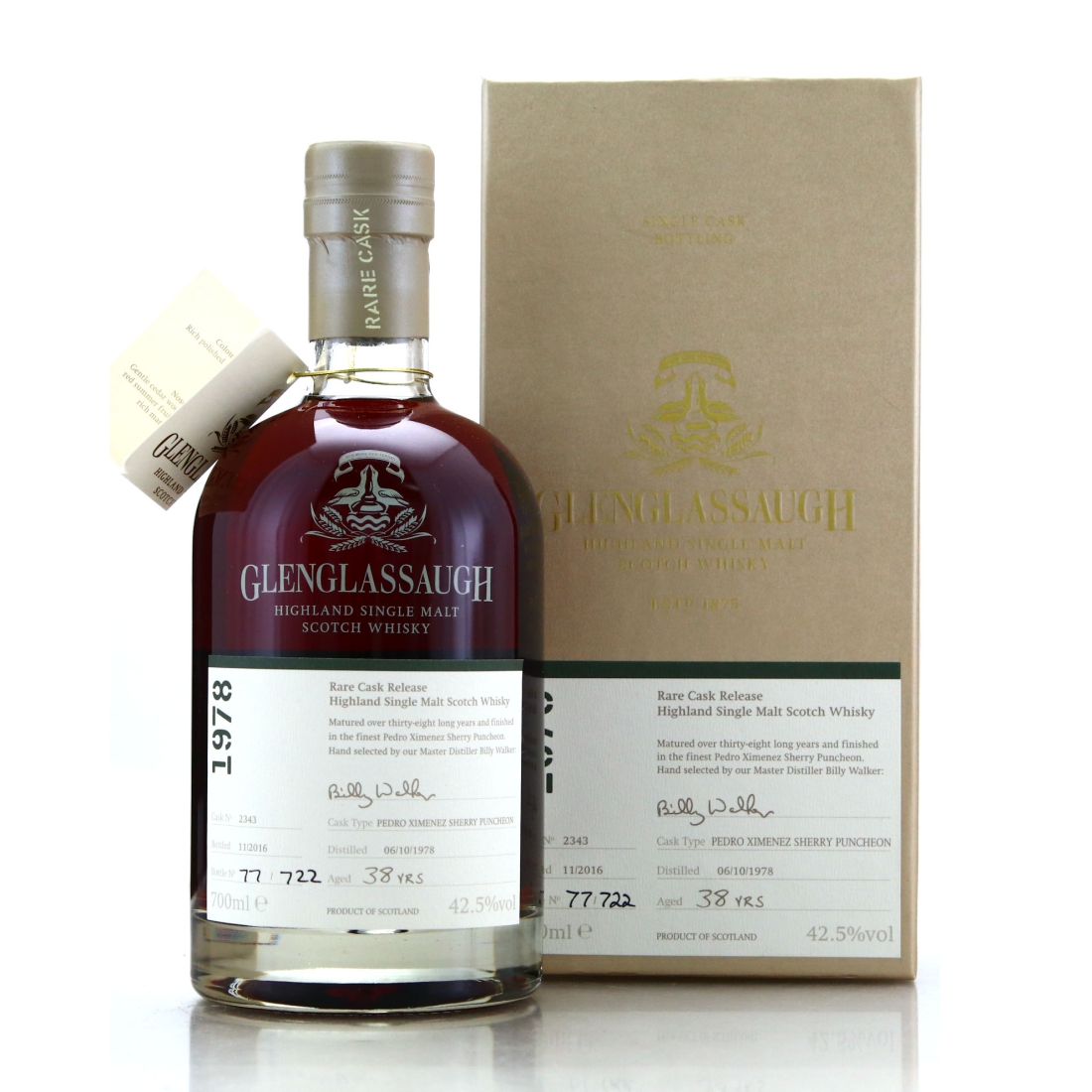 Glenglassaugh 1978 Single PX Cask 38 Year Old #2343