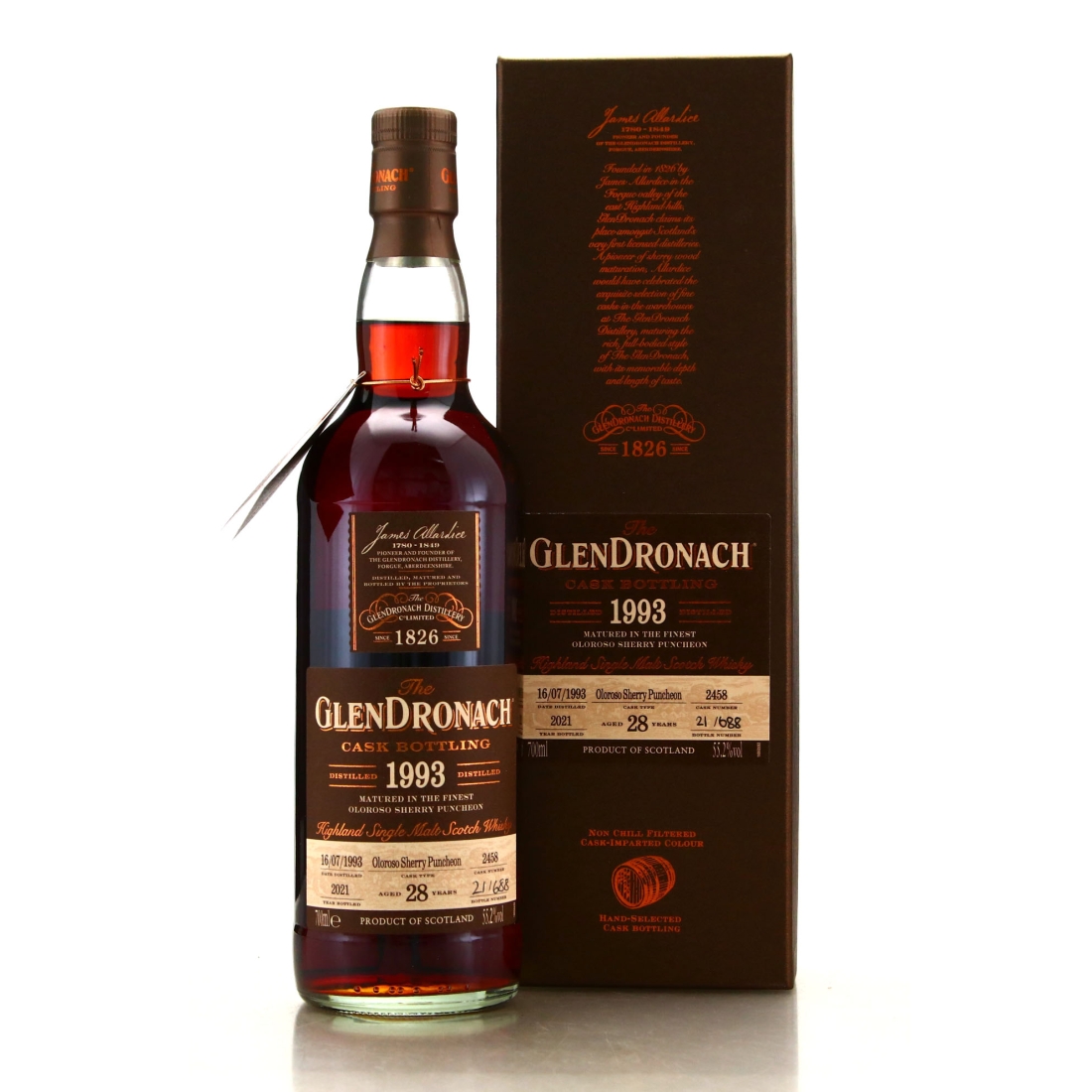 Glendronach 1993 Single Oloroso Cask 28 Year Old #2458 / Batch 19